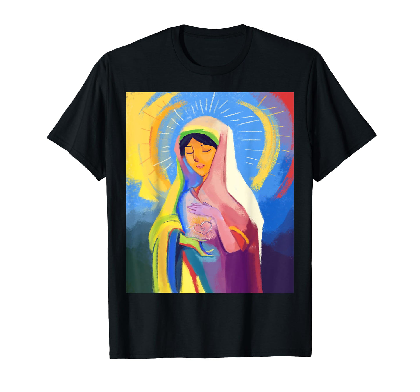 Our Blessed Mother Mary Mother Of Jesus Pro Life Catholic T-Shirt