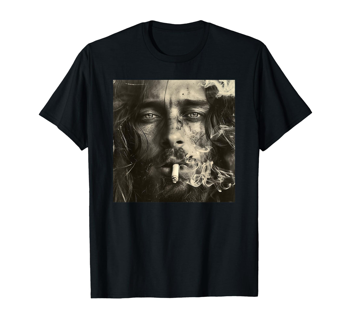 Cooler Jesus Christ Smokes, Resistance, Rebellious Jesus T-Shirt