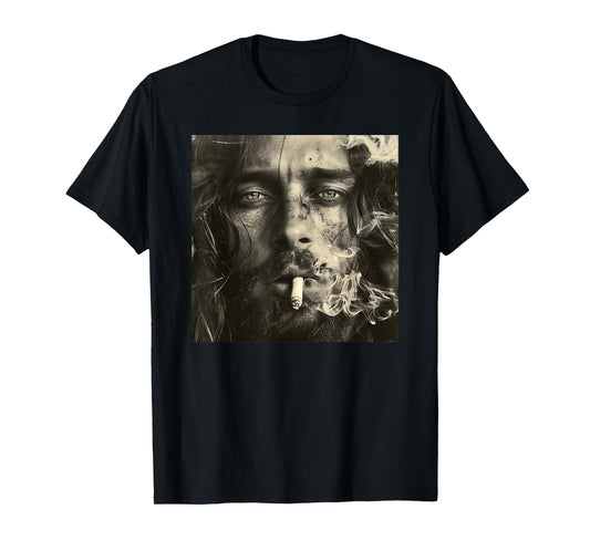 Cooler Jesus Christ Smokes, Resistance, Rebellious Jesus T-Shirt