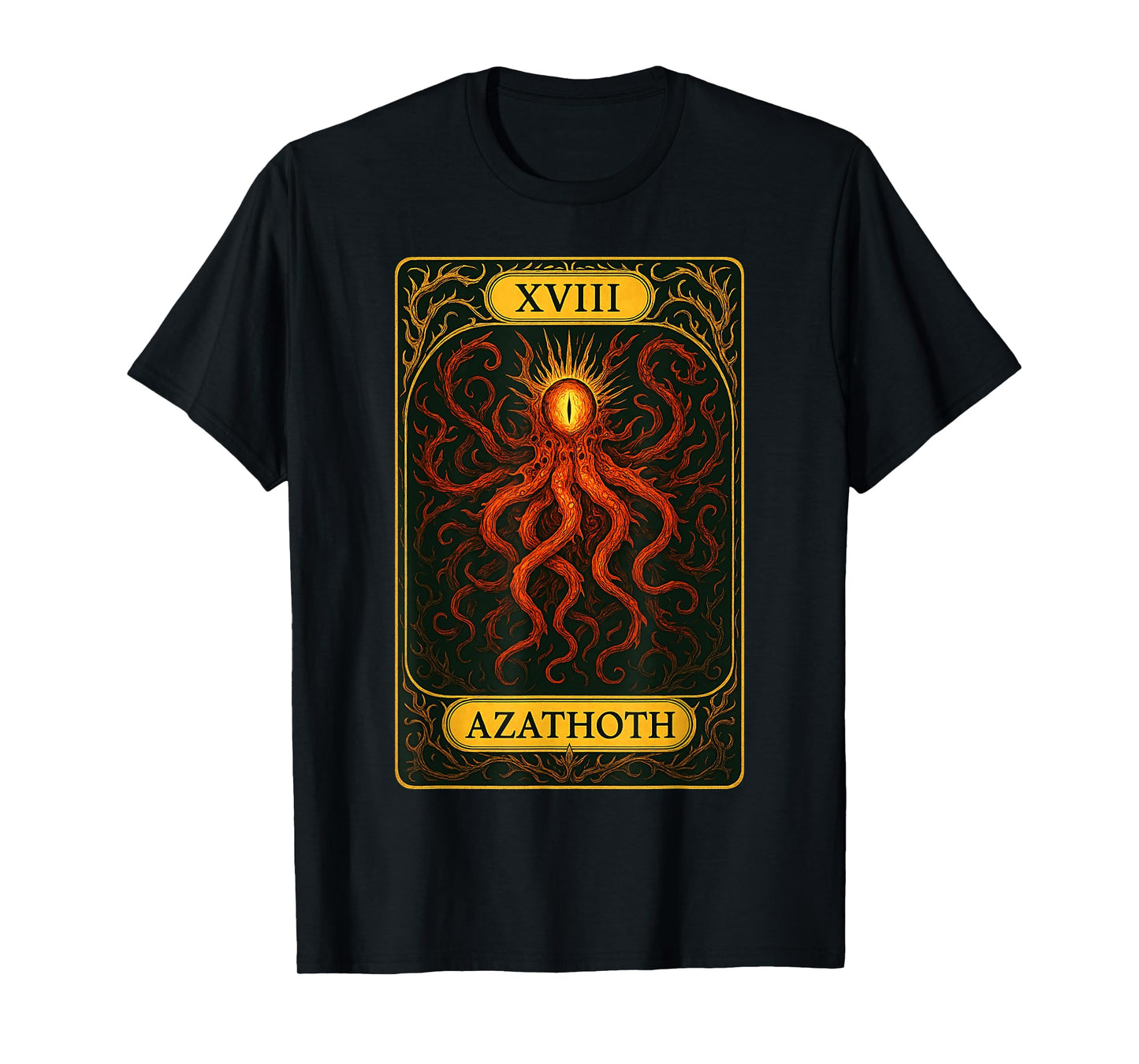 Azathoth Cthulhu Mythos Lovecraftian Necronomicon Tarot T-Shirt