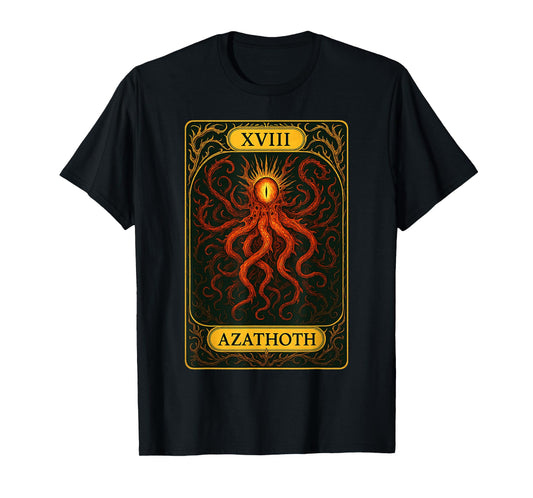 Azathoth Cthulhu Mythos Lovecraftian Necronomicon Tarot T-Shirt