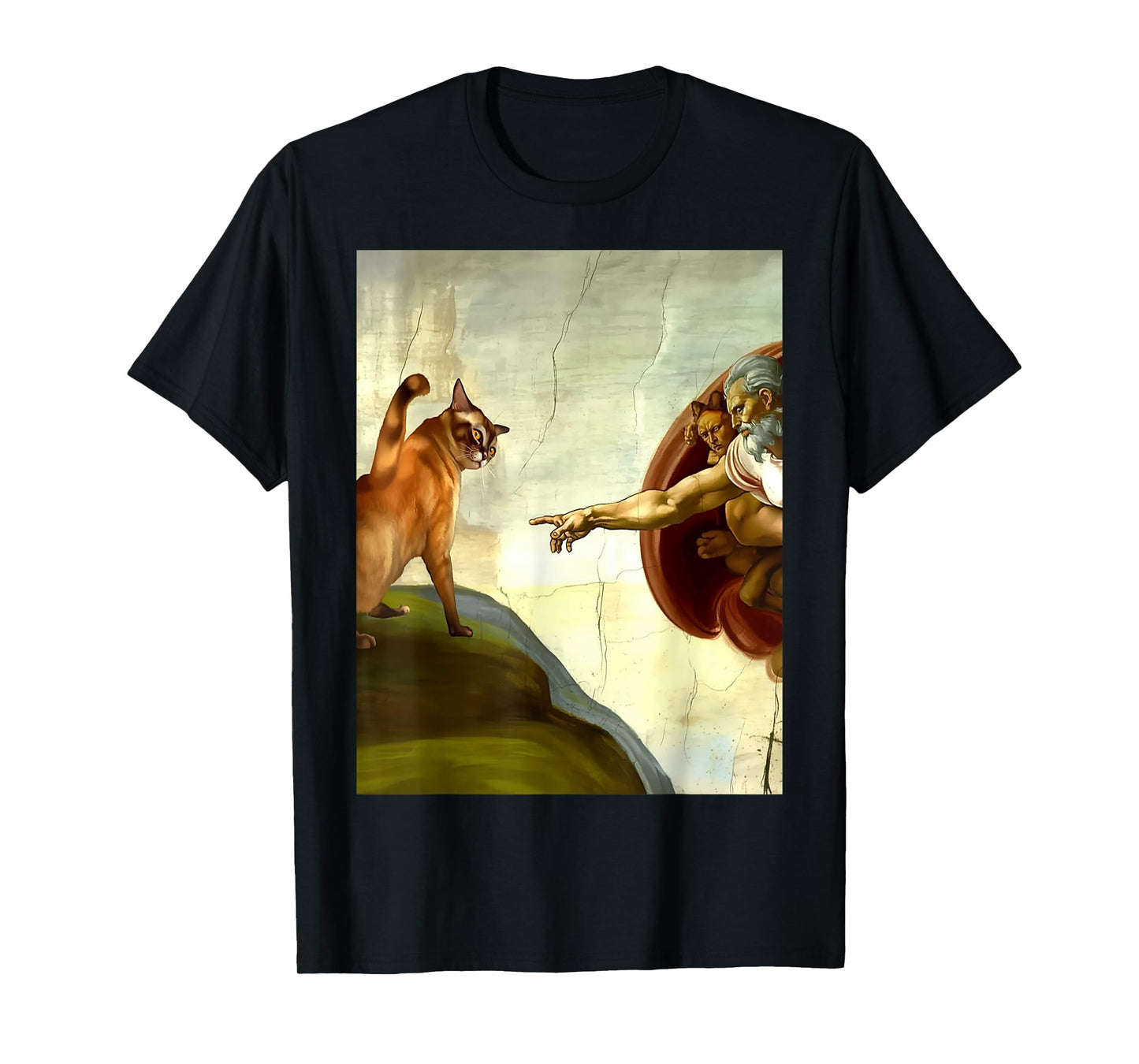 Funny Cat Lovers Creation Parody T-Shirt