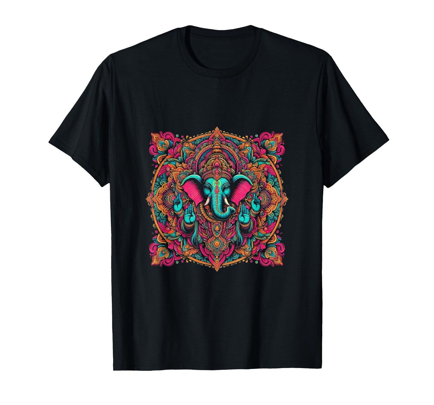 Ganesh Symbol Yoga Hindu Elephant God Ganesha Puja T-Shirt