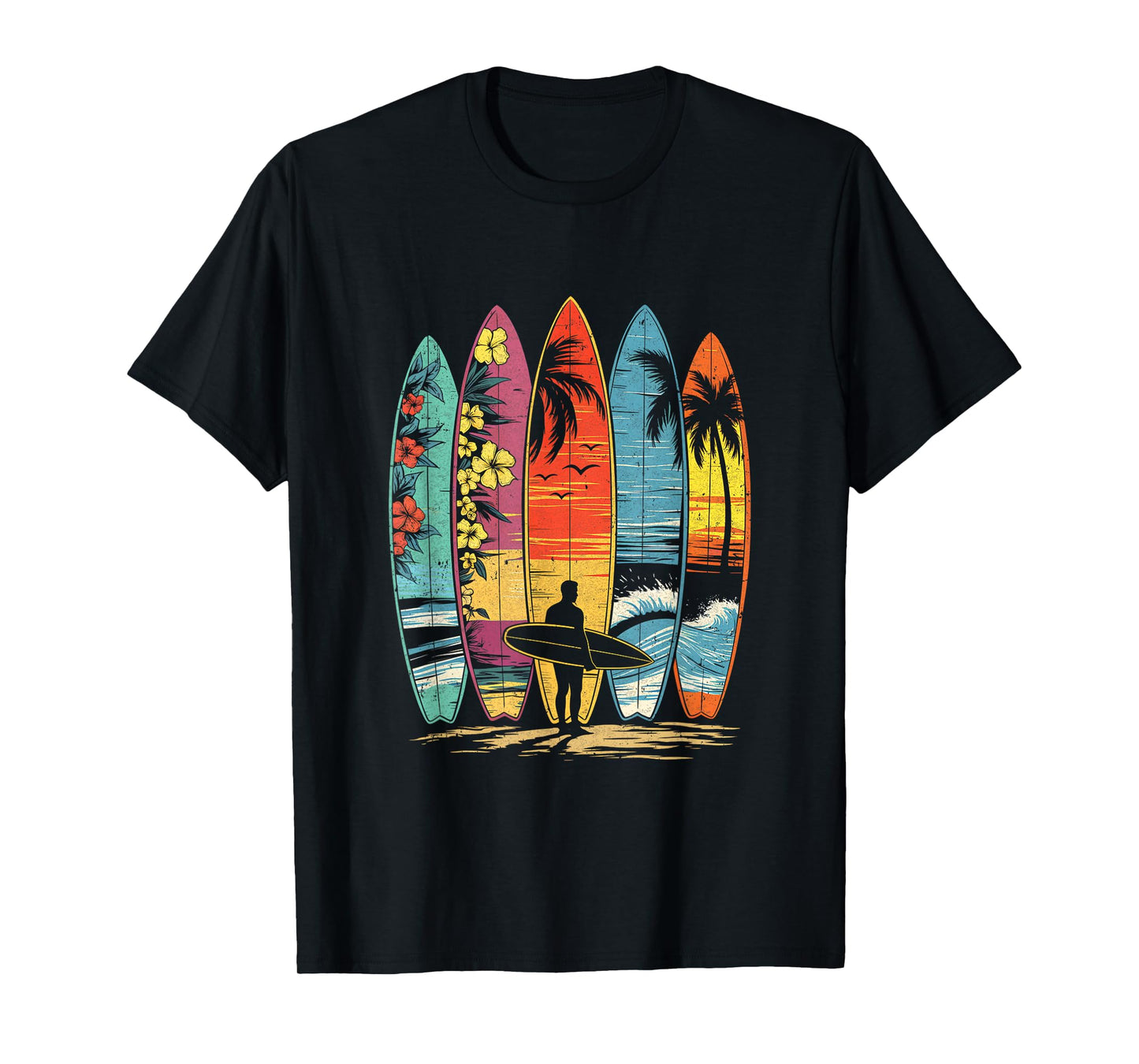 Surfboarder Hawaii Wave Surfing Lover Beach Surfer Men Women T-Shirt