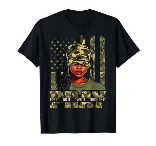 Pray On It Pray Over It Black Woman Loc'd Christian Women T-Shirt