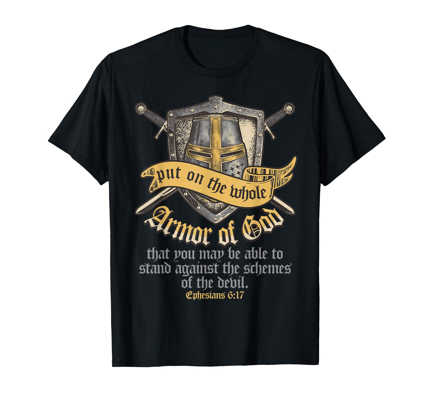 Armor Of God Ephesians 6:17 Bible Verse Tshirt Christian T-Shirt
