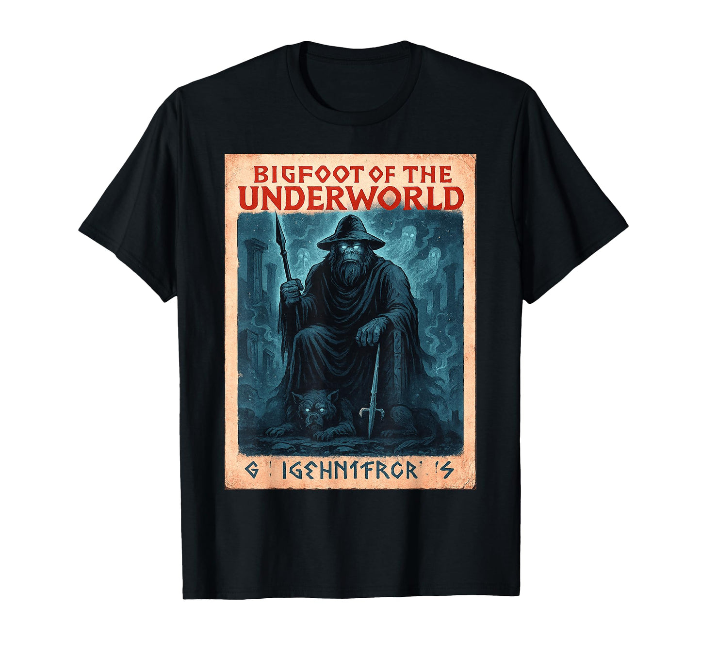 Sasquatch Hades Shirt | Underworld Cryptid God T-Shirt