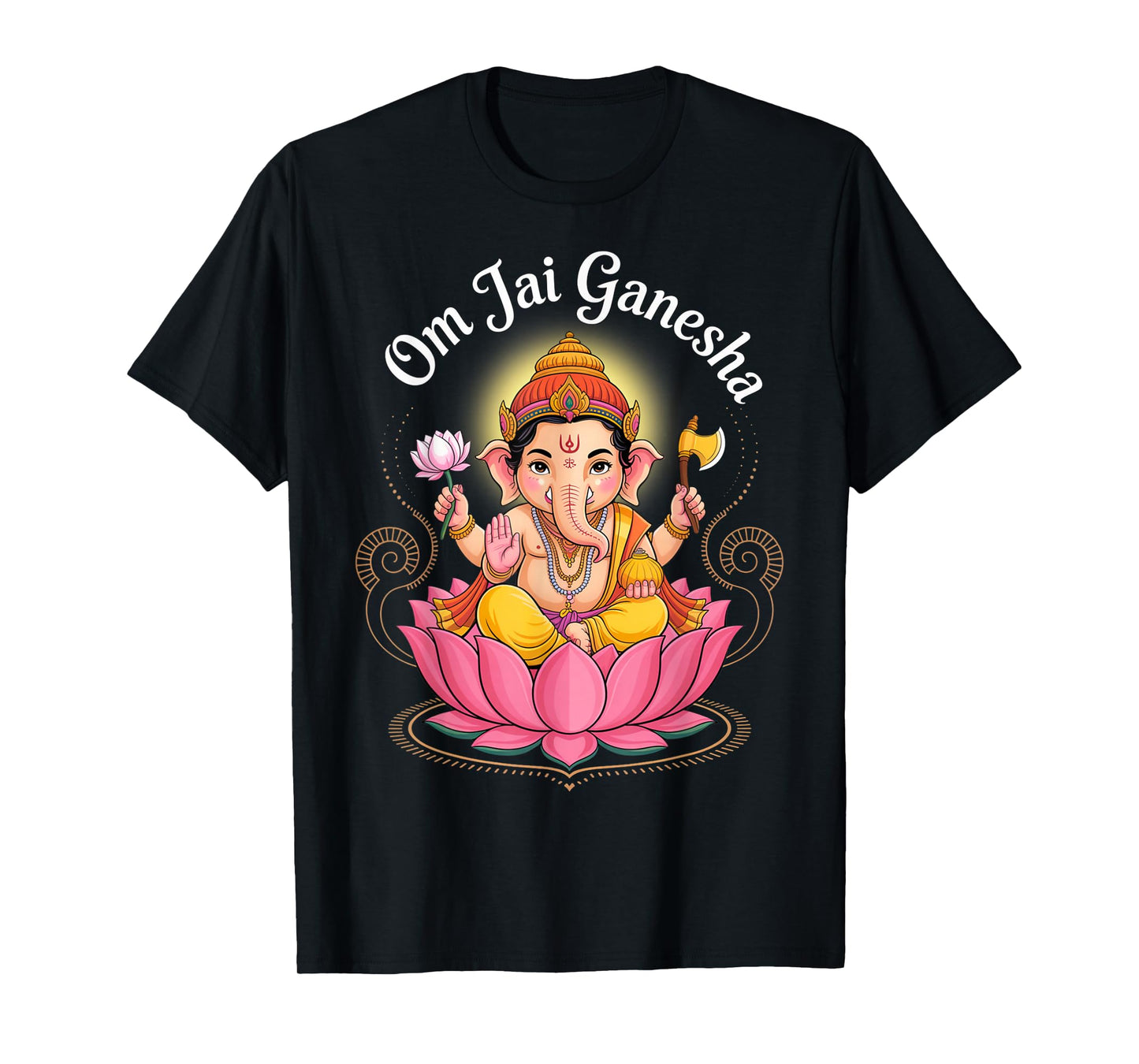 Hindu Ganesha Puja Elephant God India Meditation Yoga Murti T-Shirt