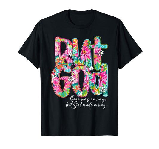 Preppy Floral But God Bible Jesus Christian Spirit Religious T-Shirt