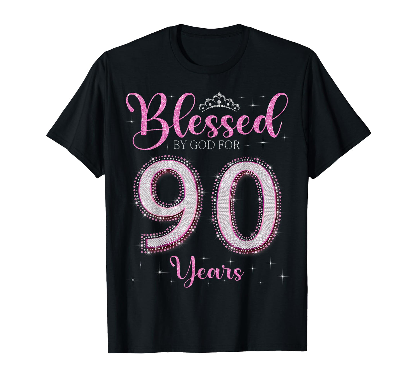 Blessed By God For 90 Years Old 90th Birthday 90th Bday T-Shirt