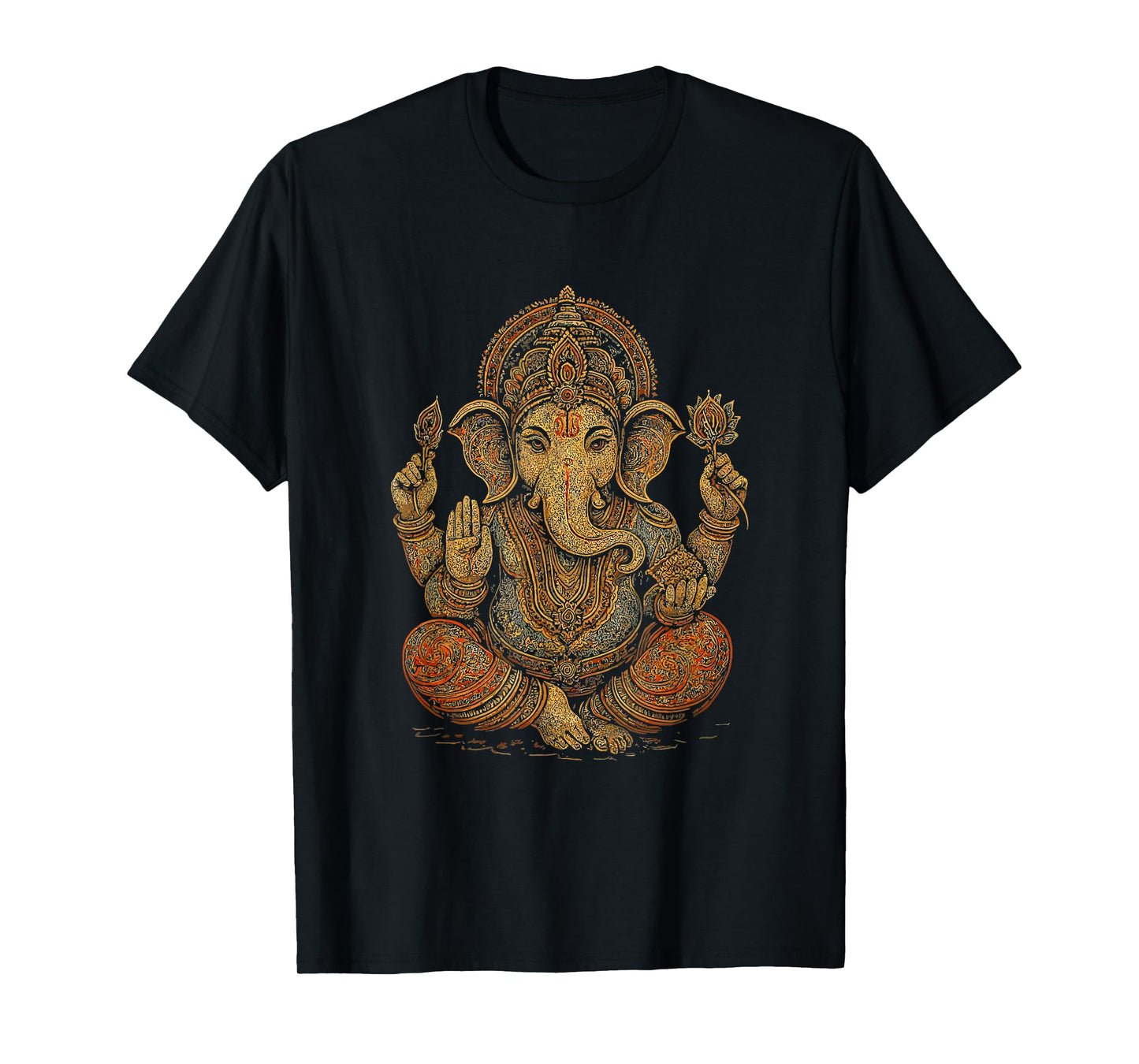 Ganesh Symbol Yoga Hindu Elephant God Ganesha Puja T-Shirt