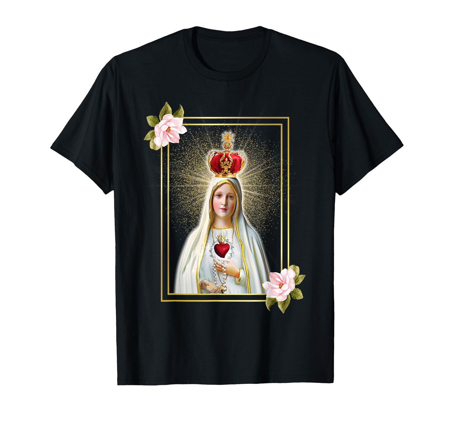 Our Lady of Fatima Immaculate Heart of Blessed Virgin Mary T-Shirt