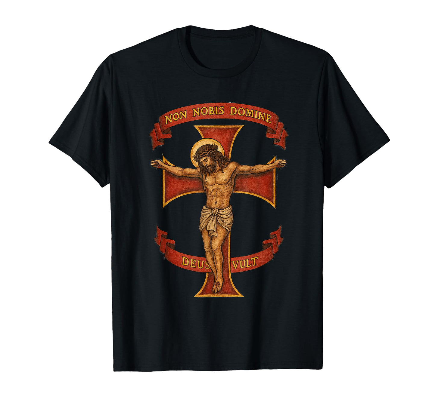 Non Nobis Domine - Deus Vult - Catholic T-Shirt