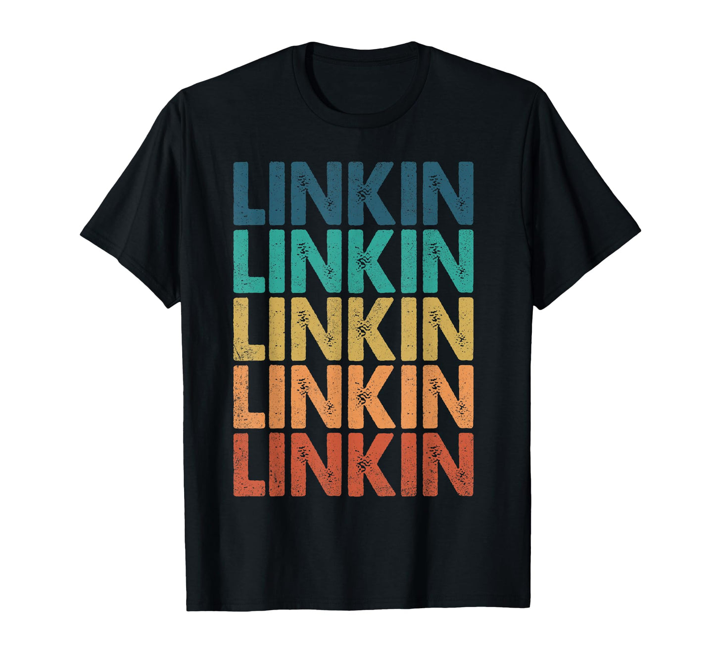 Vintage Linkin Personalized Name I Love Linkin Retro Meme T-Shirt