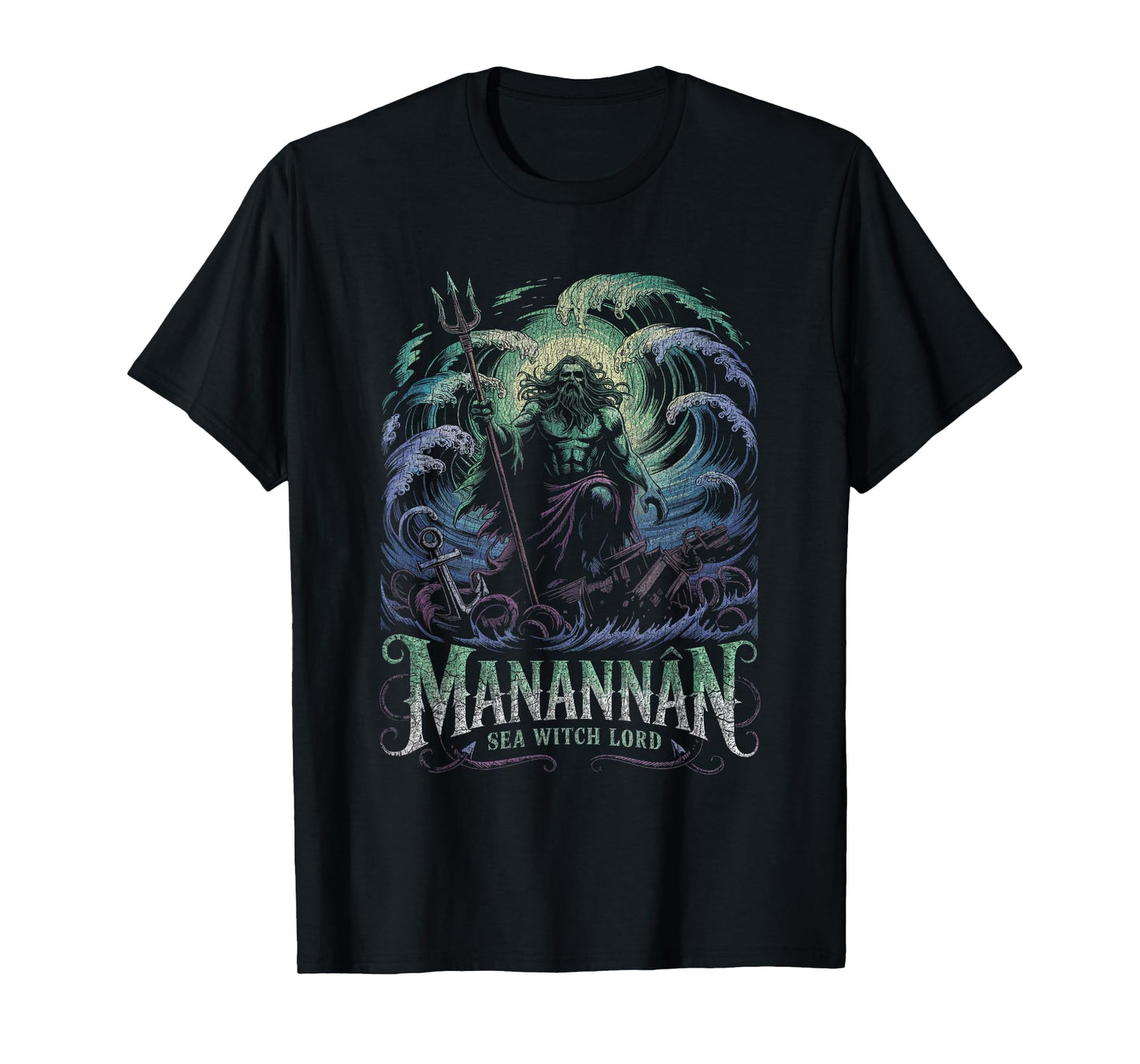 Manannán Sea Witch Lord Celtic Ocean God Mythology T-Shirt