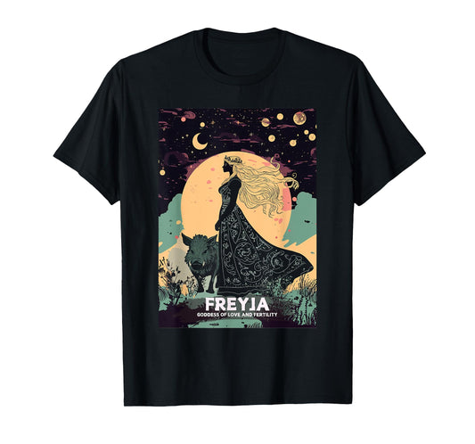 Freya Goddess Freyja Viking Norse Mythology Celtic Knot T-Shirt