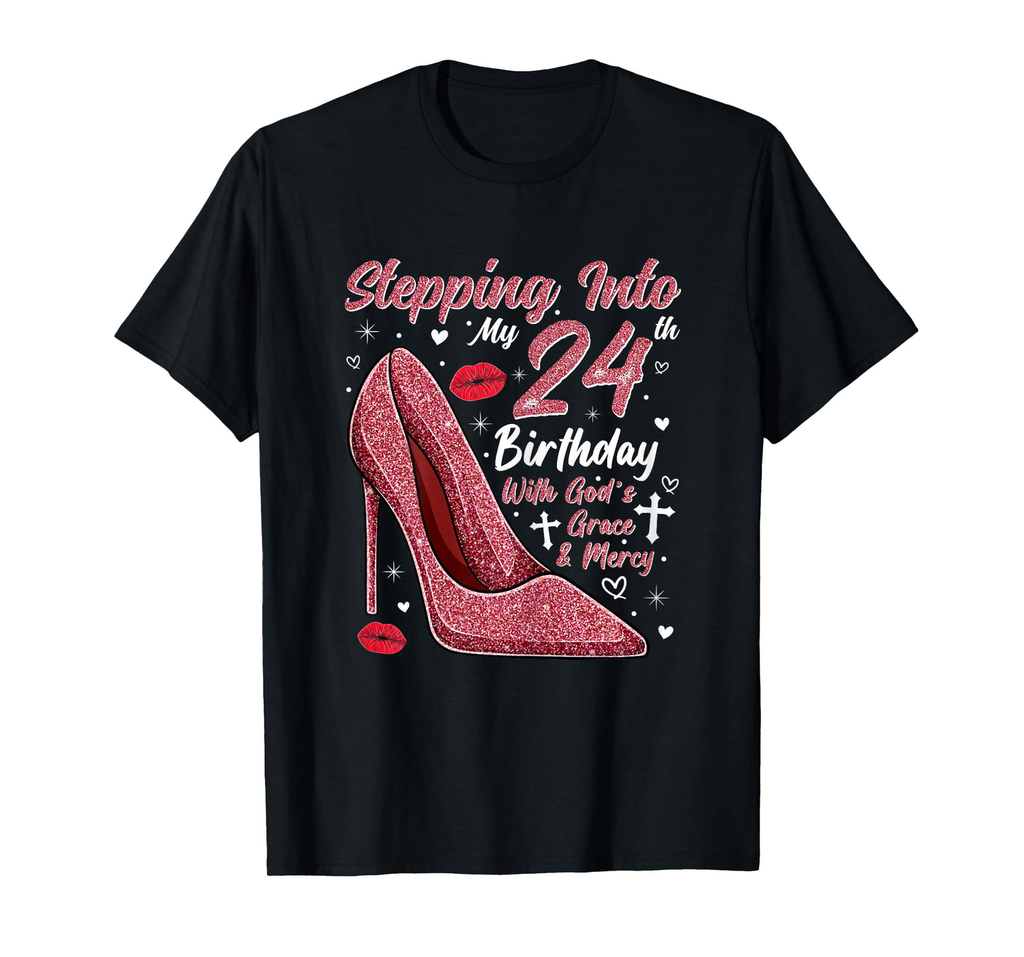 Stepping Into My 24th Birthday Ladies 24 Year Old T-Shirt