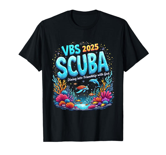 VBS 2025 Scuba Diving Into Friendship with God Christian T-Shirt