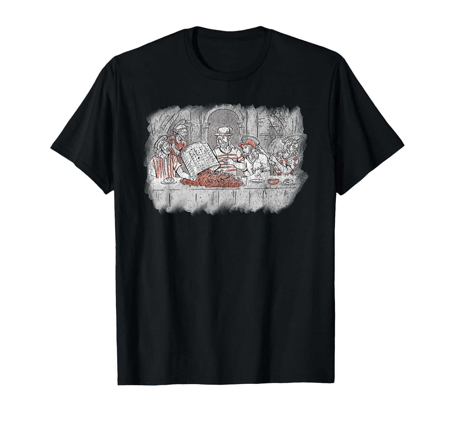 Last Supper Crab Boil Crawfish Funny Jesus Christian God T-Shirt