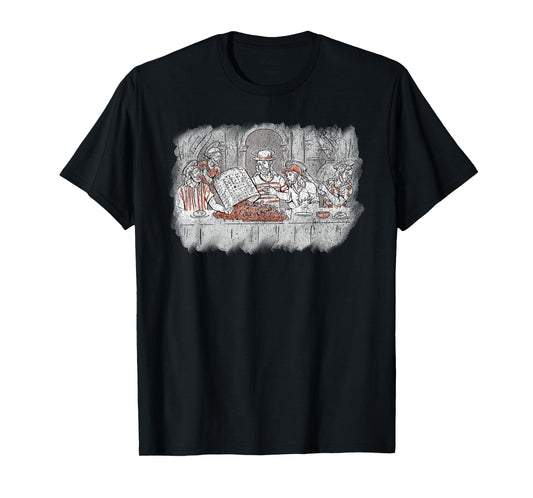 Last Supper Crab Boil Crawfish Funny Jesus Christian God T-Shirt