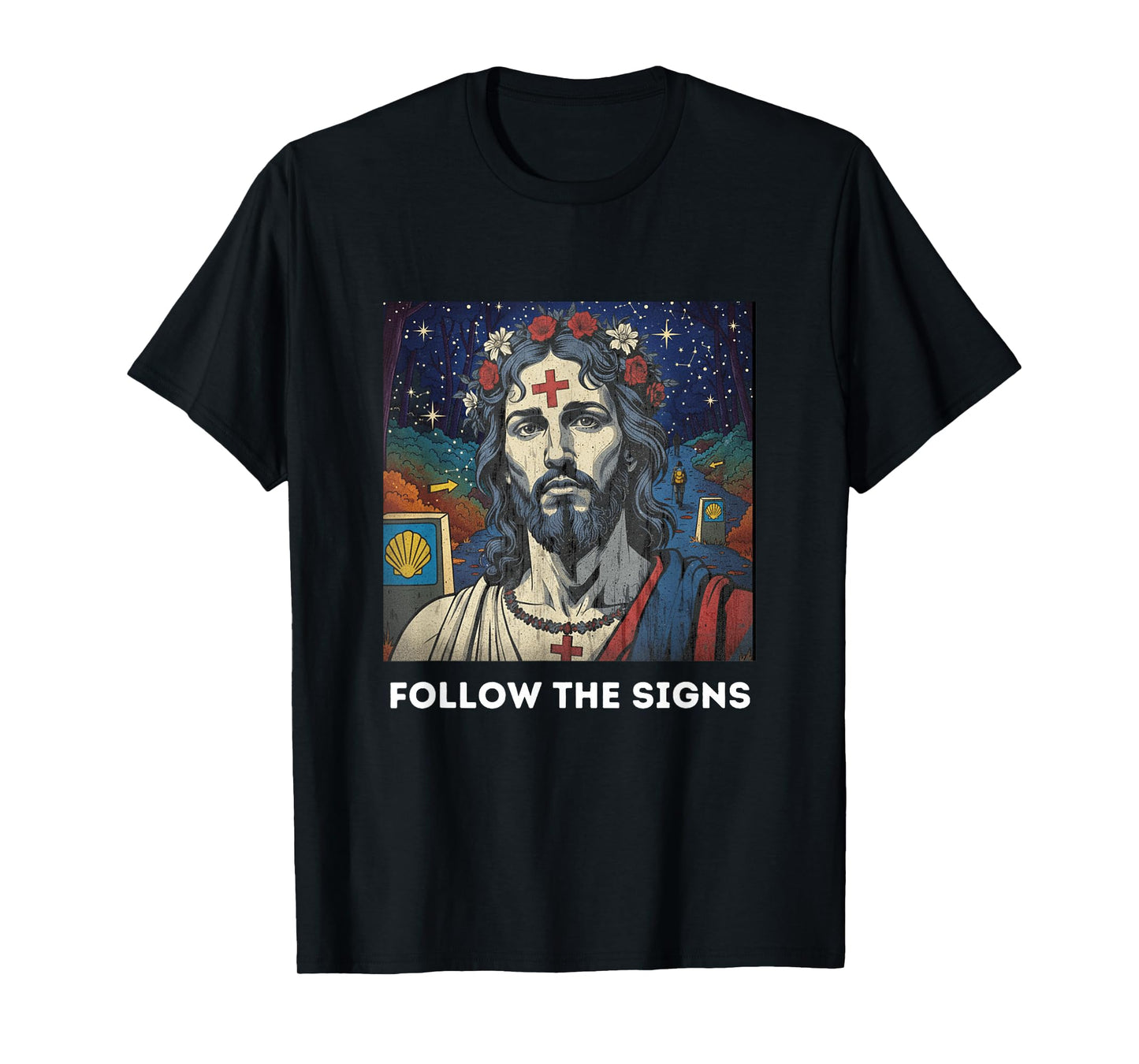 The Signs |The Camino de Santiago Jesus T-Shirt