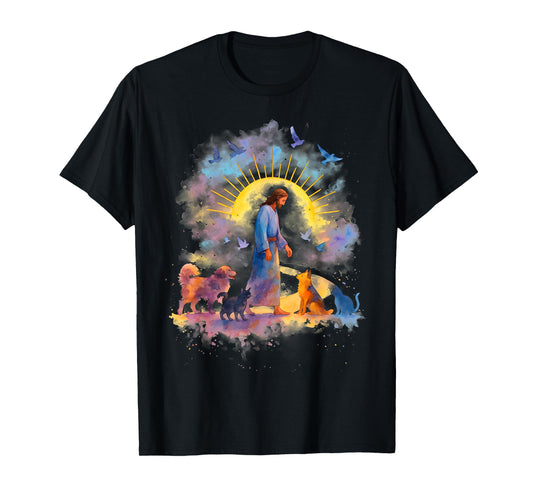 Jesus Loves Animal God Christian Pet Lovers T-Shirt