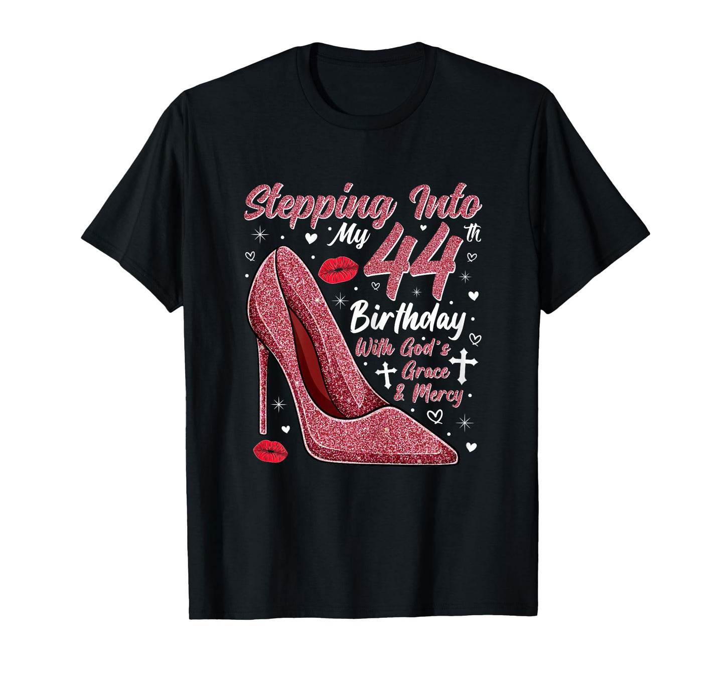 Stepping Into My 44th Birthday Ladies 44 Year Old T-Shirt