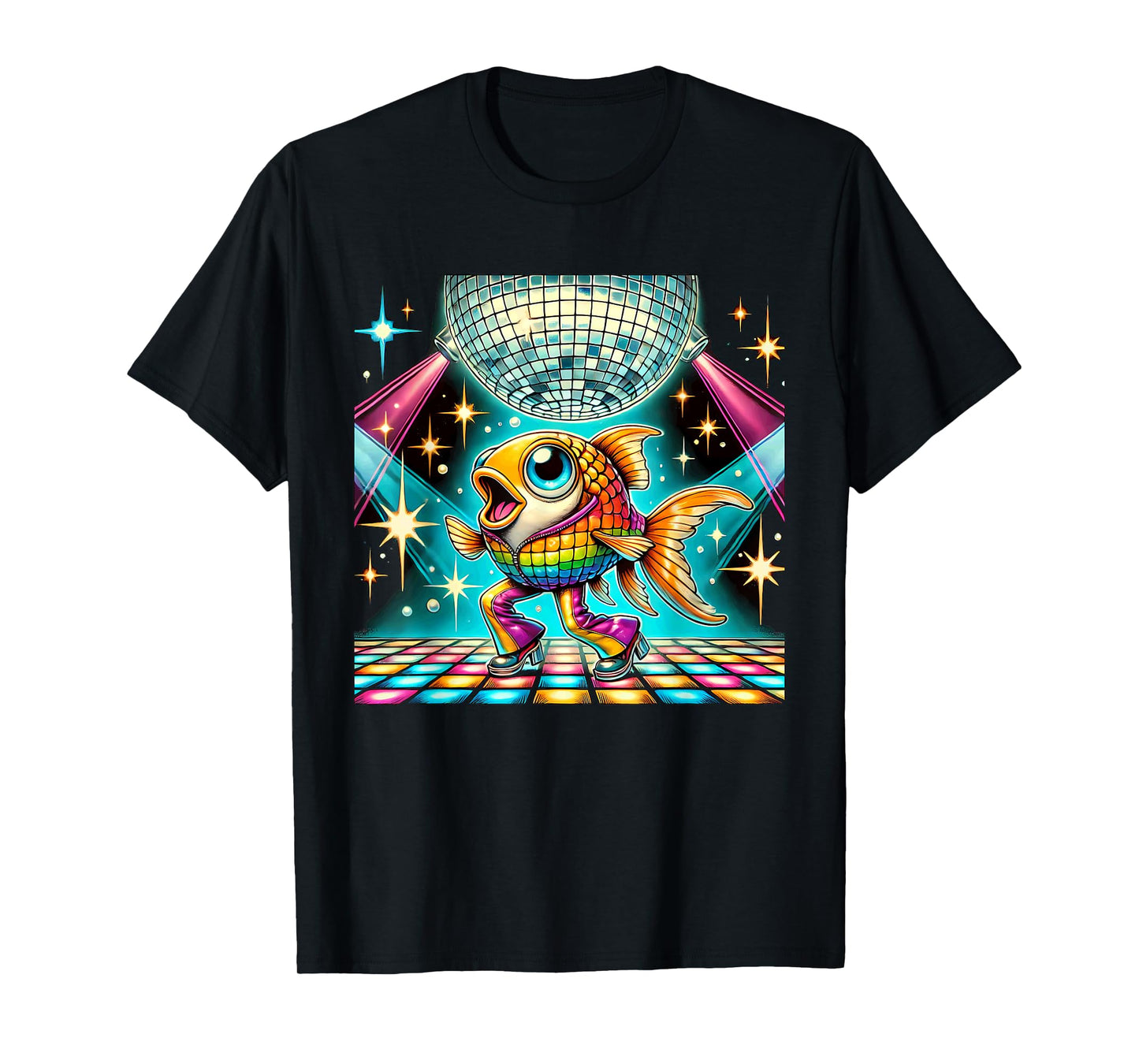 Aesthetic Fish Disco T-Shirt