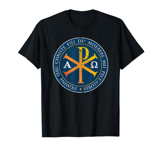 Christogram Jesus Gifts for Catholics Christian Gifts Cross T-Shirt