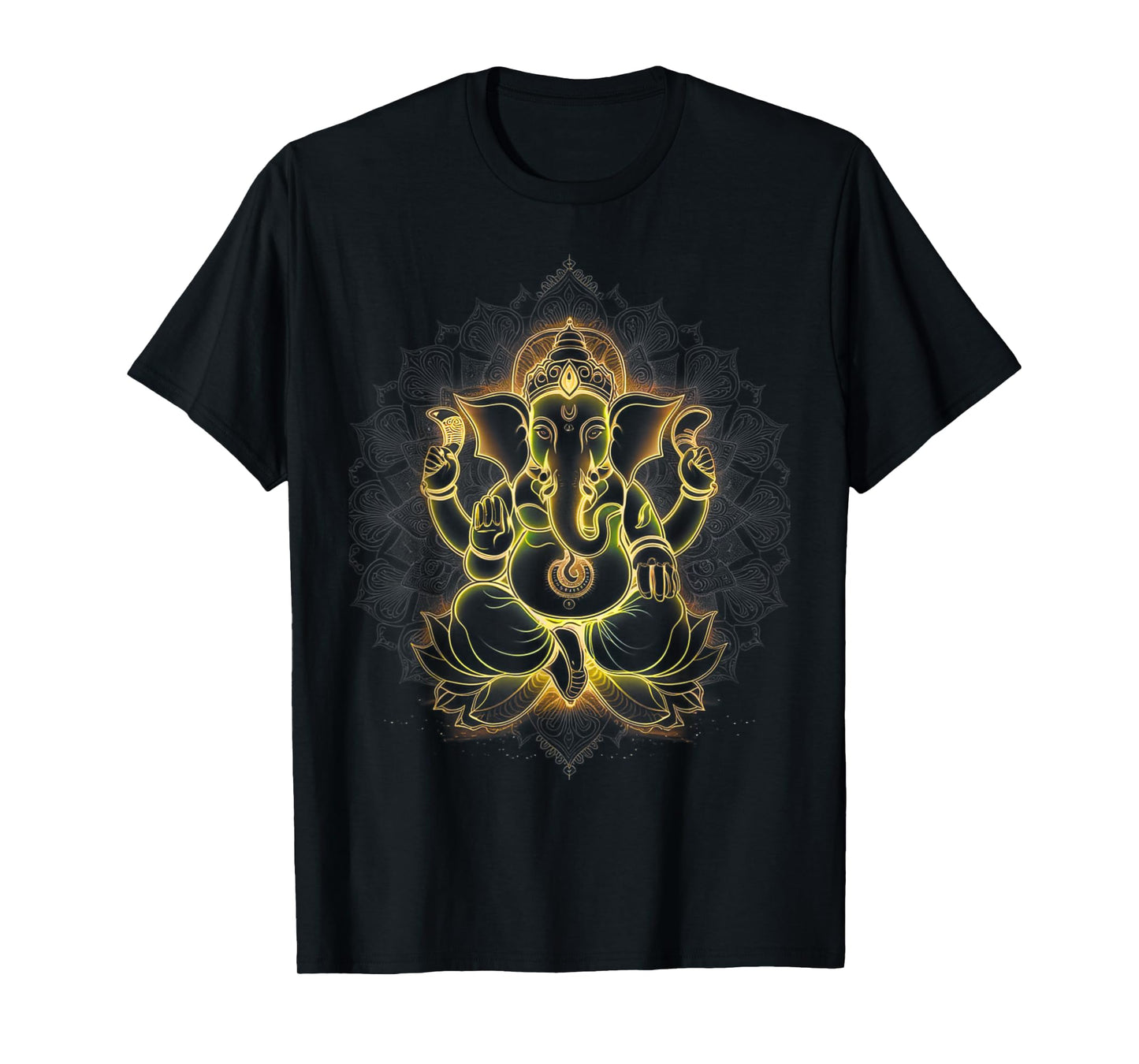Hindu Ganesha Puja Elephant God India Meditation Yoga Murti T-Shirt