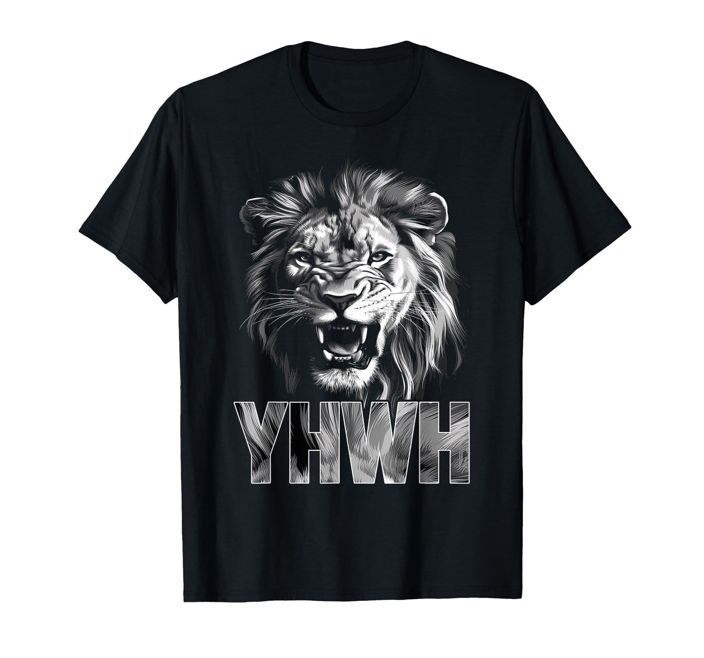 Yhwh Lion Of Judah Yahweh In Hebrew Jesus Christian T-Shirt