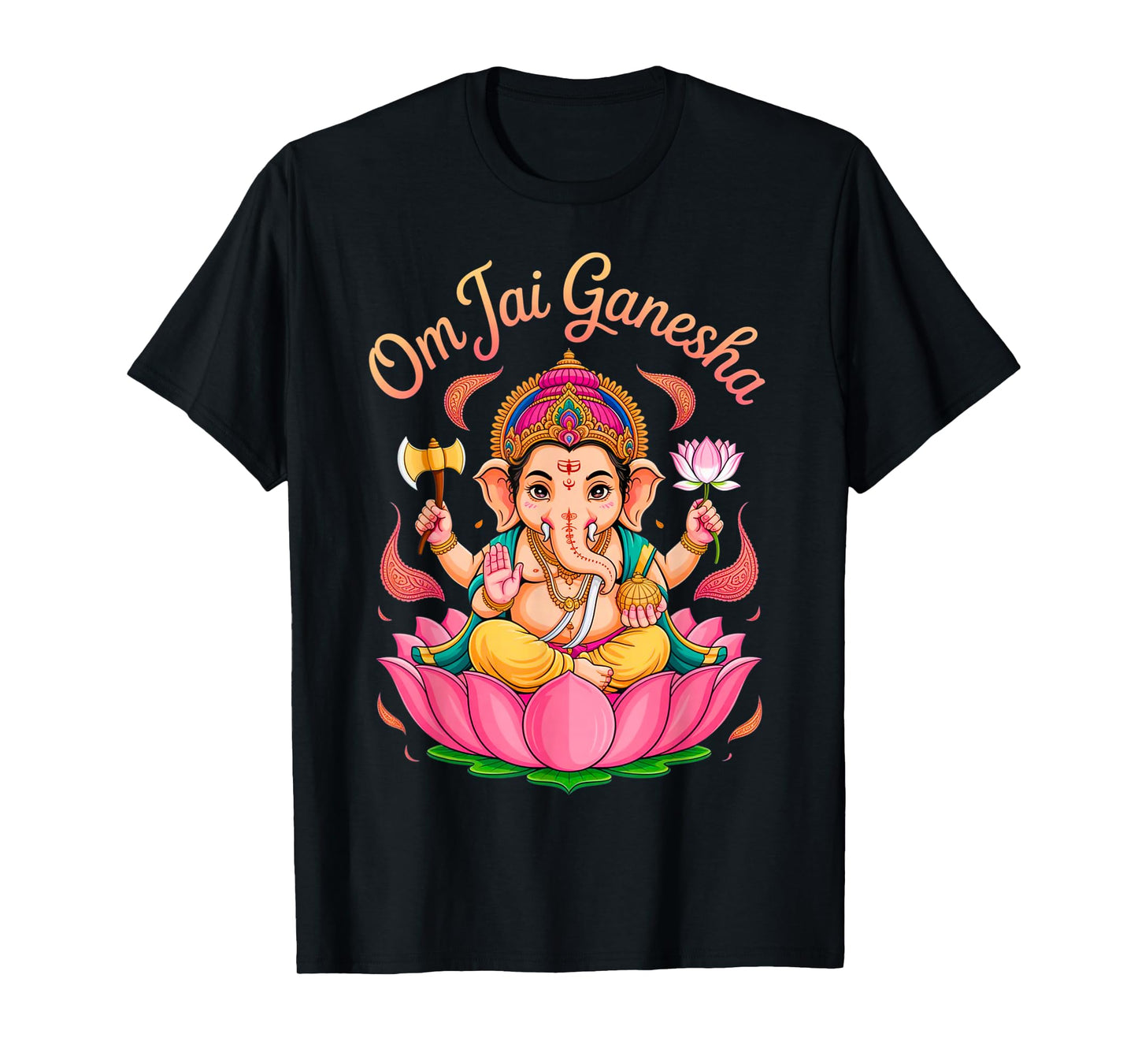 Hindu Ganesha Puja Elephant God India Meditation Yoga Murti T-Shirt