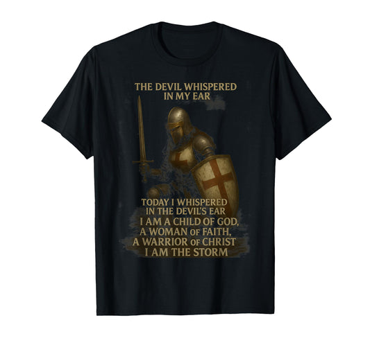 Knight Templar I Am A Child Of God A Warrior Of Christ T-Shirt