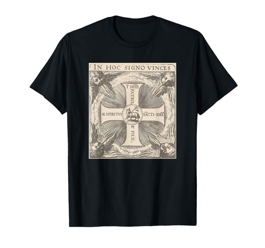 in Hoc Signo Vinces Lamb of God in This Sign Conquer T-Shirt
