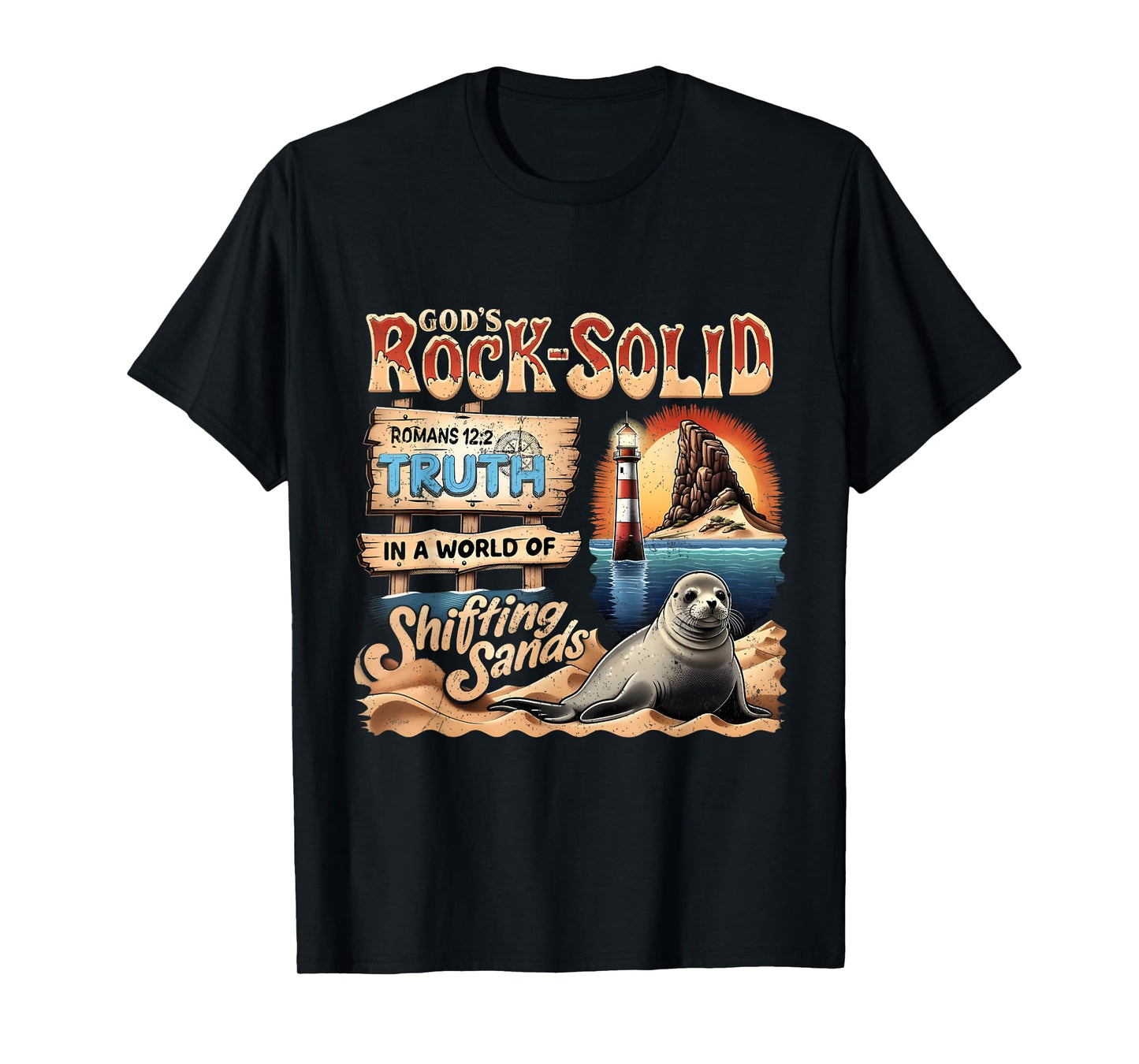 God's Rock Solid Truth Shifting Sands VBS 2025 T-Shirt