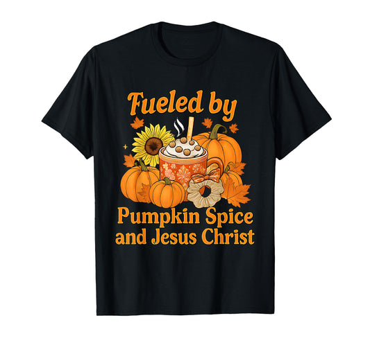 Cute Christian Fall Pumpkin Spice Jesus Christ Thanksgiving T-Shirt