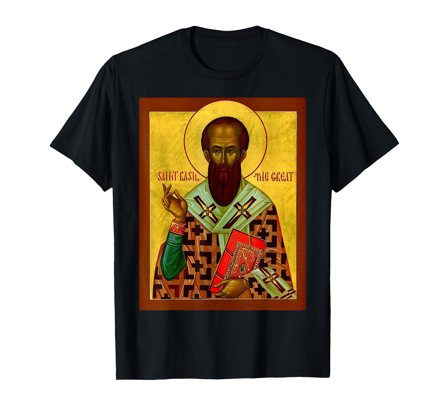 St. Basil the Great Eastern Orthodox Byzantine Art Easter T-Shirt