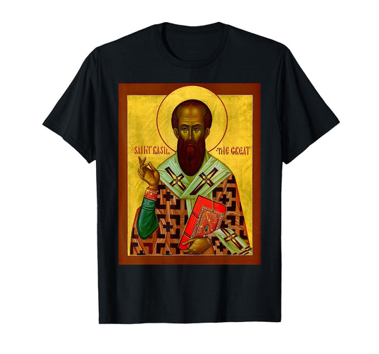 St. Basil the Great Eastern Orthodox Byzantine Art Easter T-Shirt