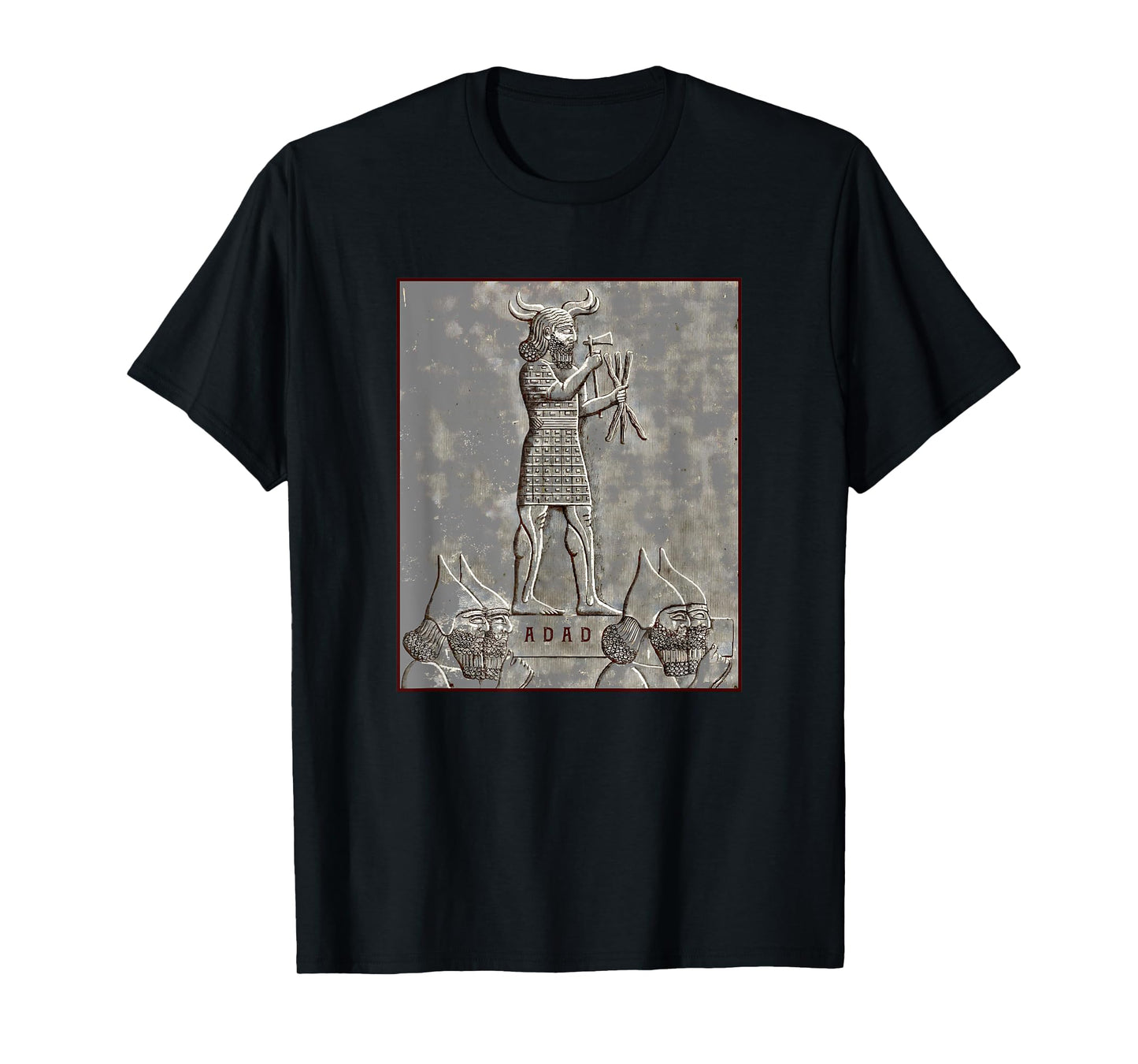 Adad Mesopotamian God of Tempest and Thunder Antique Art T-Shirt