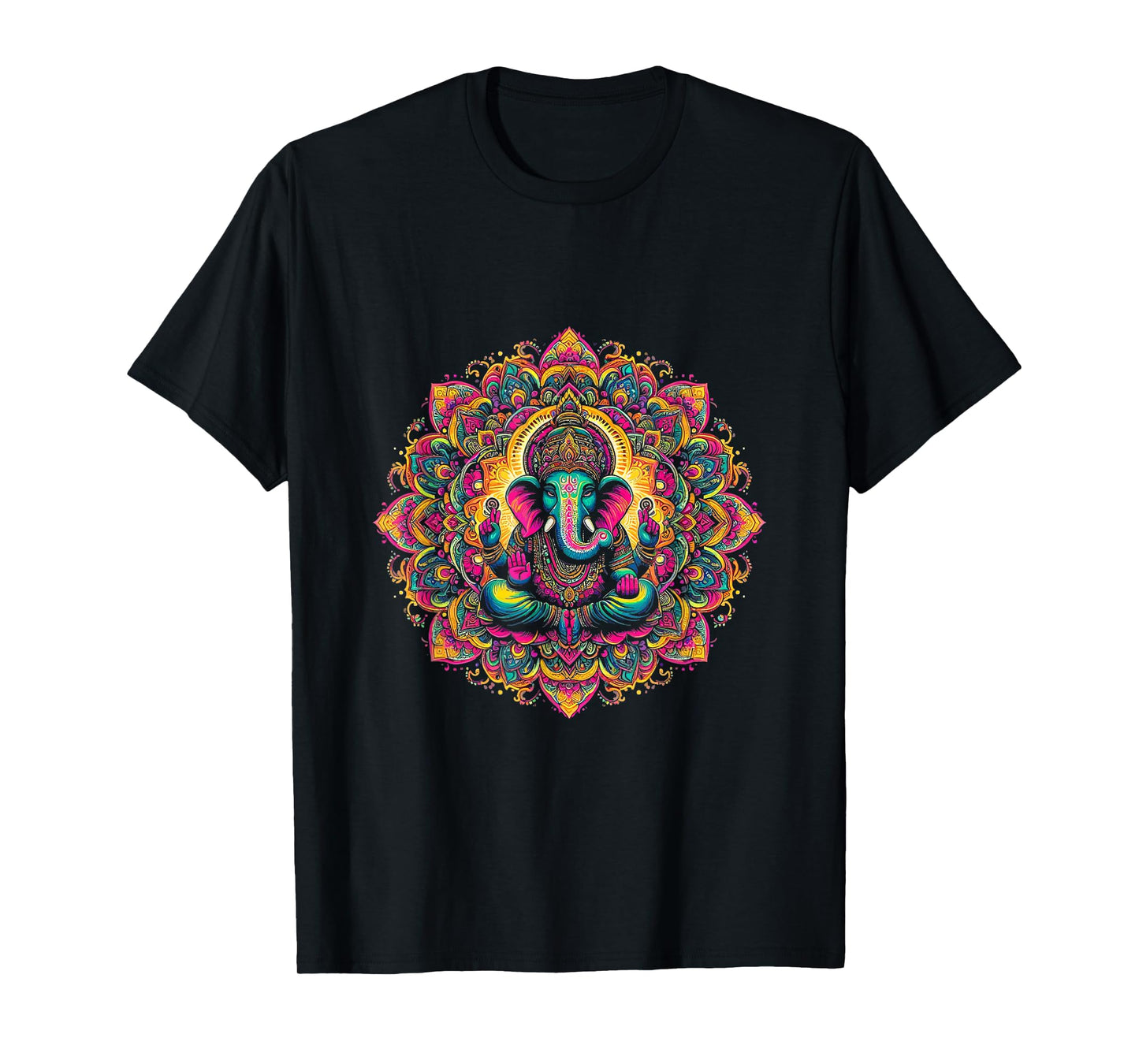 Ganesh Symbol Yoga Hindu Elephant God Ganesha Puja T-Shirt