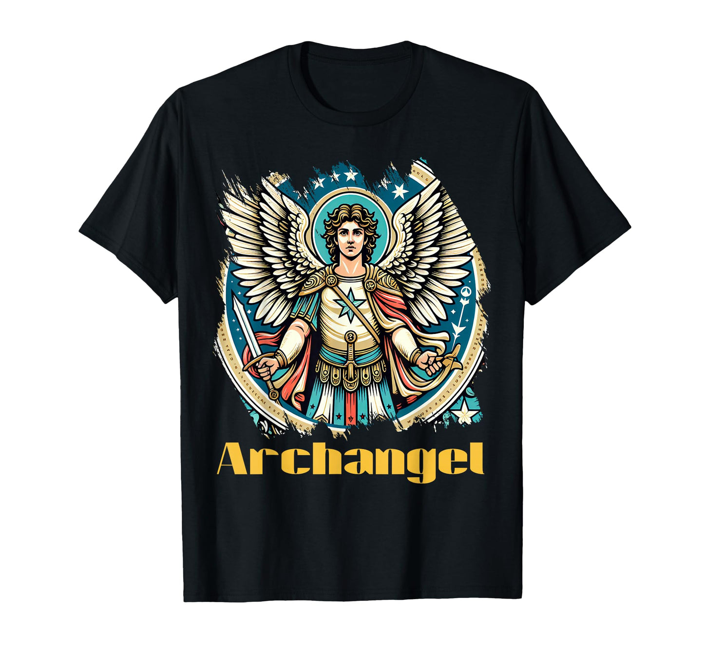 Archangel Costume Saint Michael Christian Angel Saint Patron T-Shirt