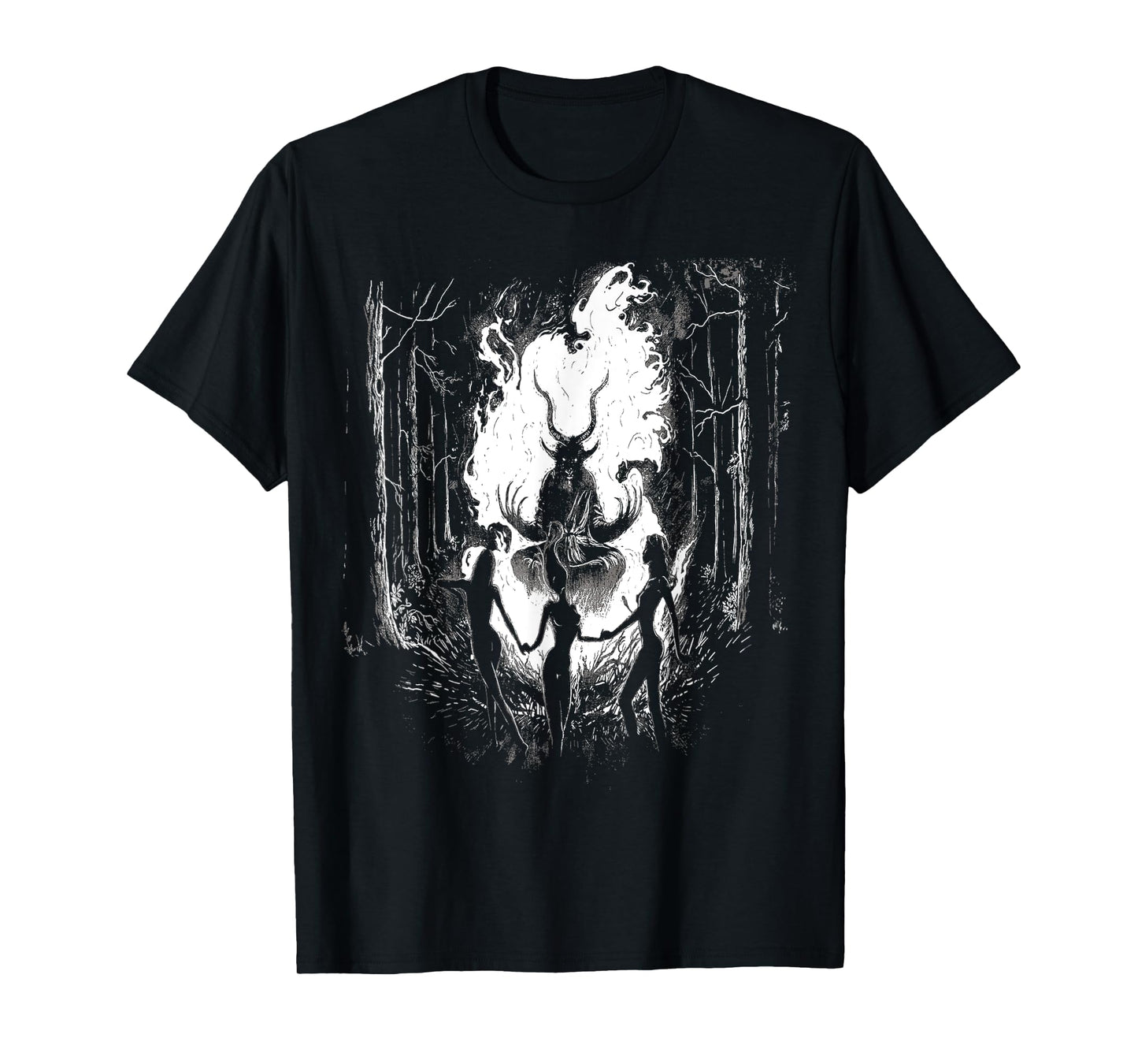 Witches Dancing With Baphomet Occult Witch Gothic Sabbath T-Shirt