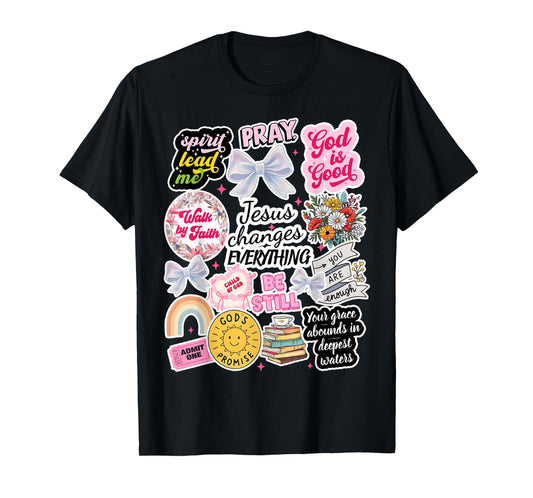 Jesus Changes Everything Faith Coquette Christian Cute T-Shirt