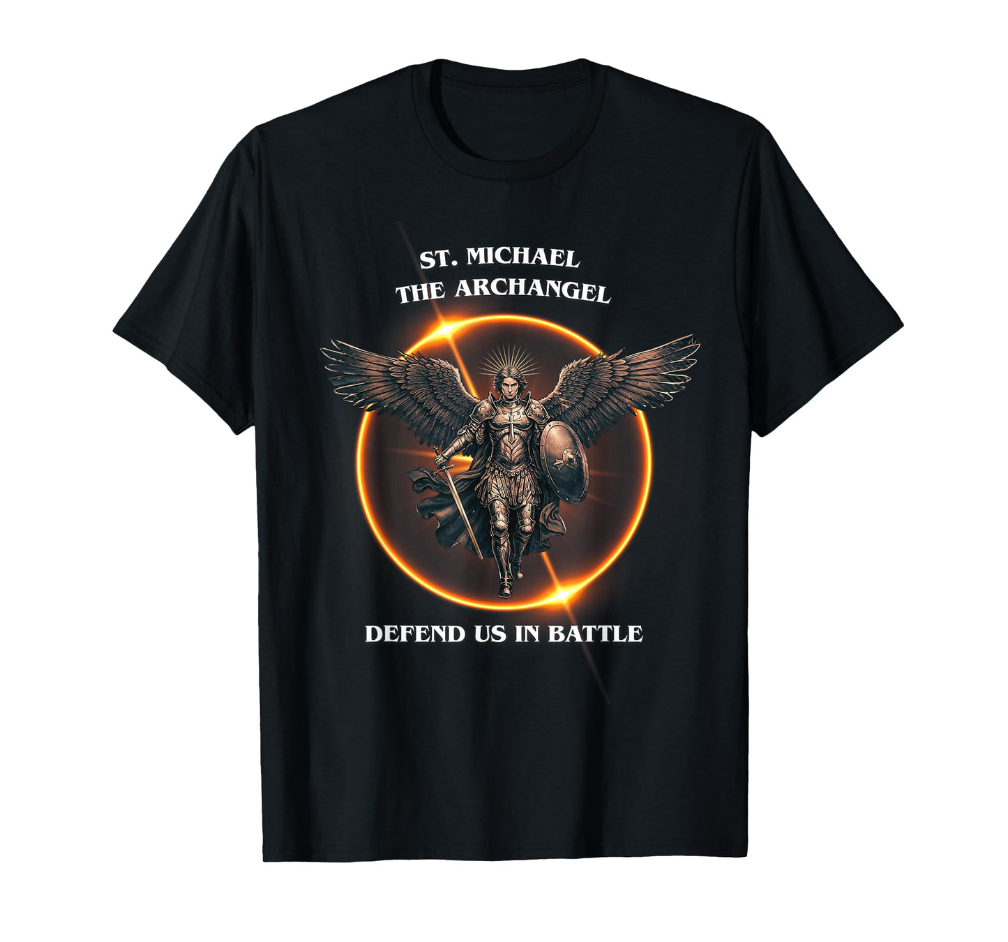 St. Michael The Archangel | Defend Us in Battle T-Shirt