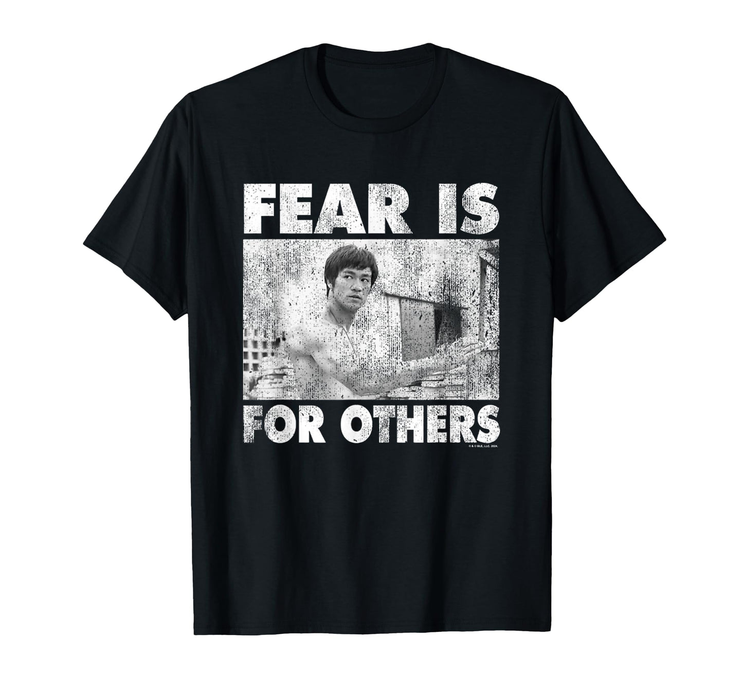 Bruce Lee Fear Is For Others Distressed Shot T-Shirt