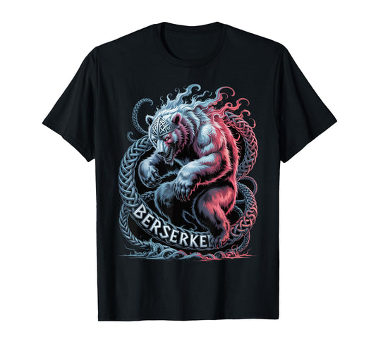 Epic Nordic Mythology - Viking Berserker - Norse Knotwork T-Shirt