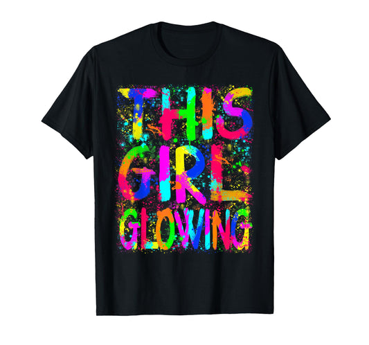 This Girl Glowing In My Glowing Era Group Team Tie Dye T-Shirt