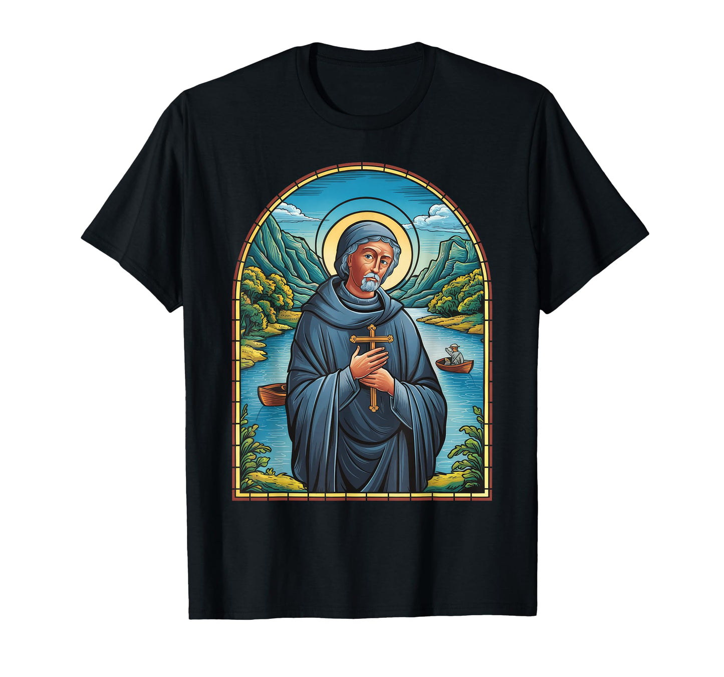 St Martin de Porres Catholic Church Black Saints Peru Cross T-Shirt