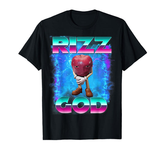Rizz God Rizz Apple Funny Memes Internet Memes Gen-Z Memes T-Shirt