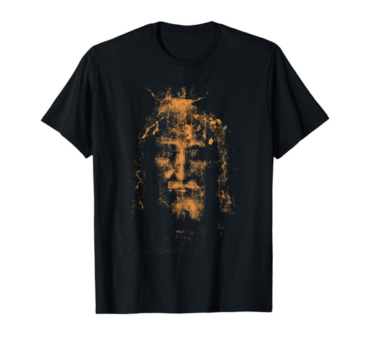 Vintage The Shroud Of Turin Holy Face Of Jesus T-Shirt